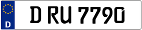 Trailer License Plate